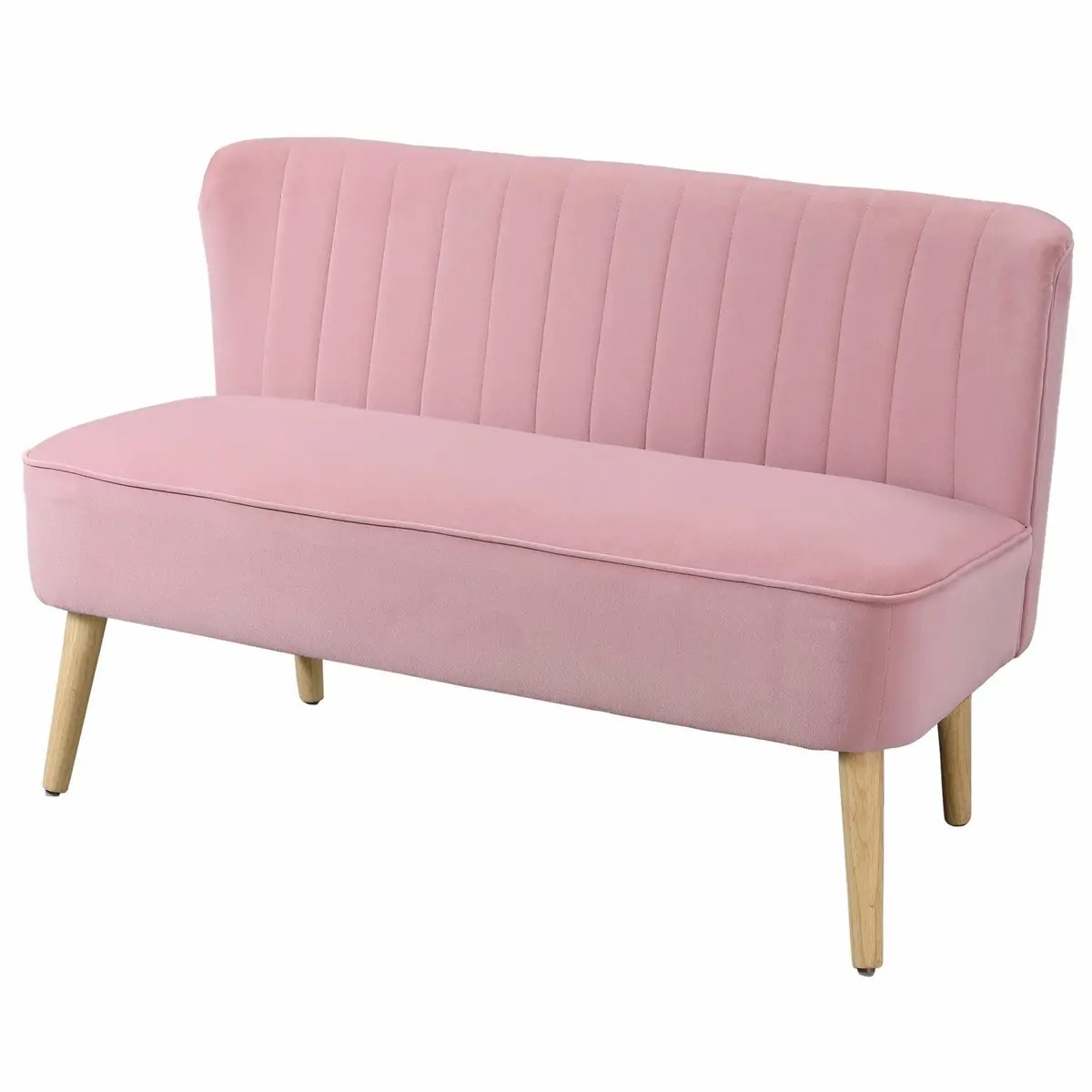 Rosa 2-seters sofa – slitesterkt stoff, kompakt design