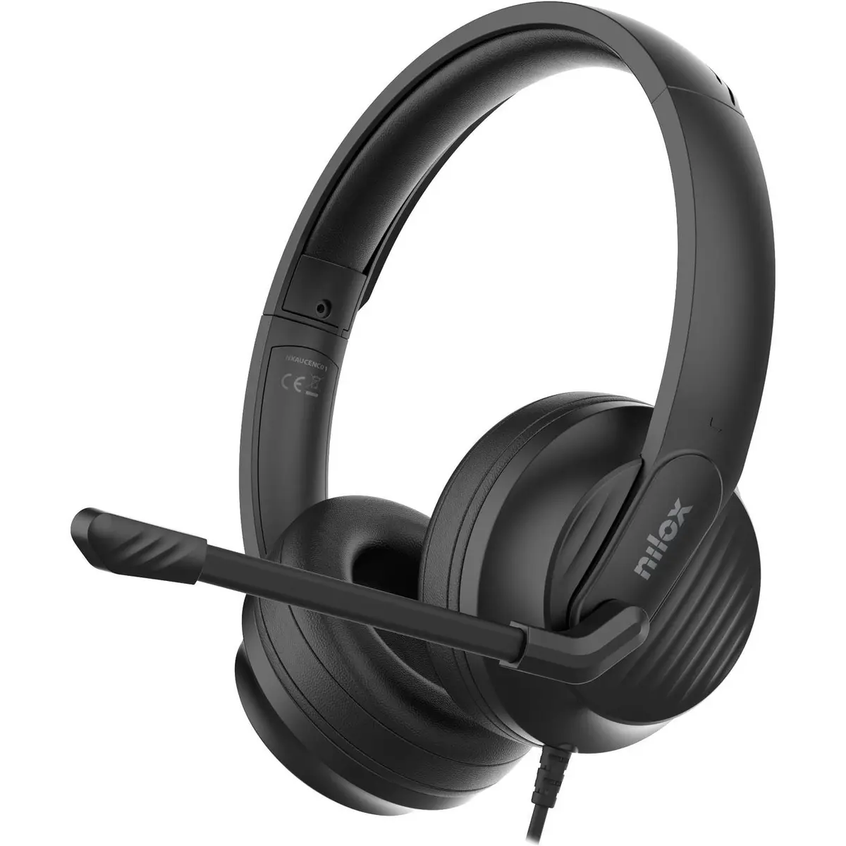 USB-hodesett med ENC, justerbar mikrofon, USB-C/USB-A