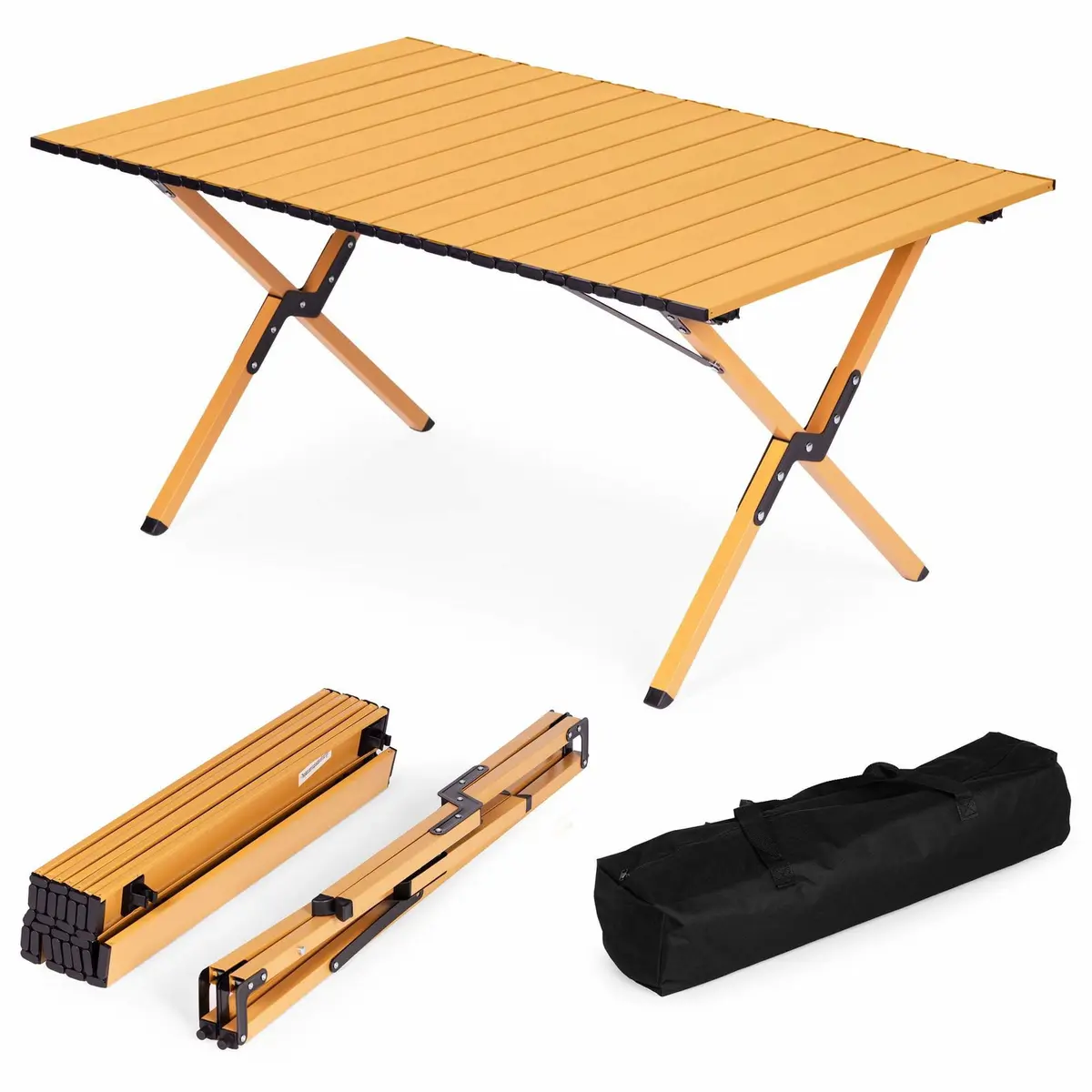 Sammenleggbart campingbord 90x60 cm – Lett, bærbart