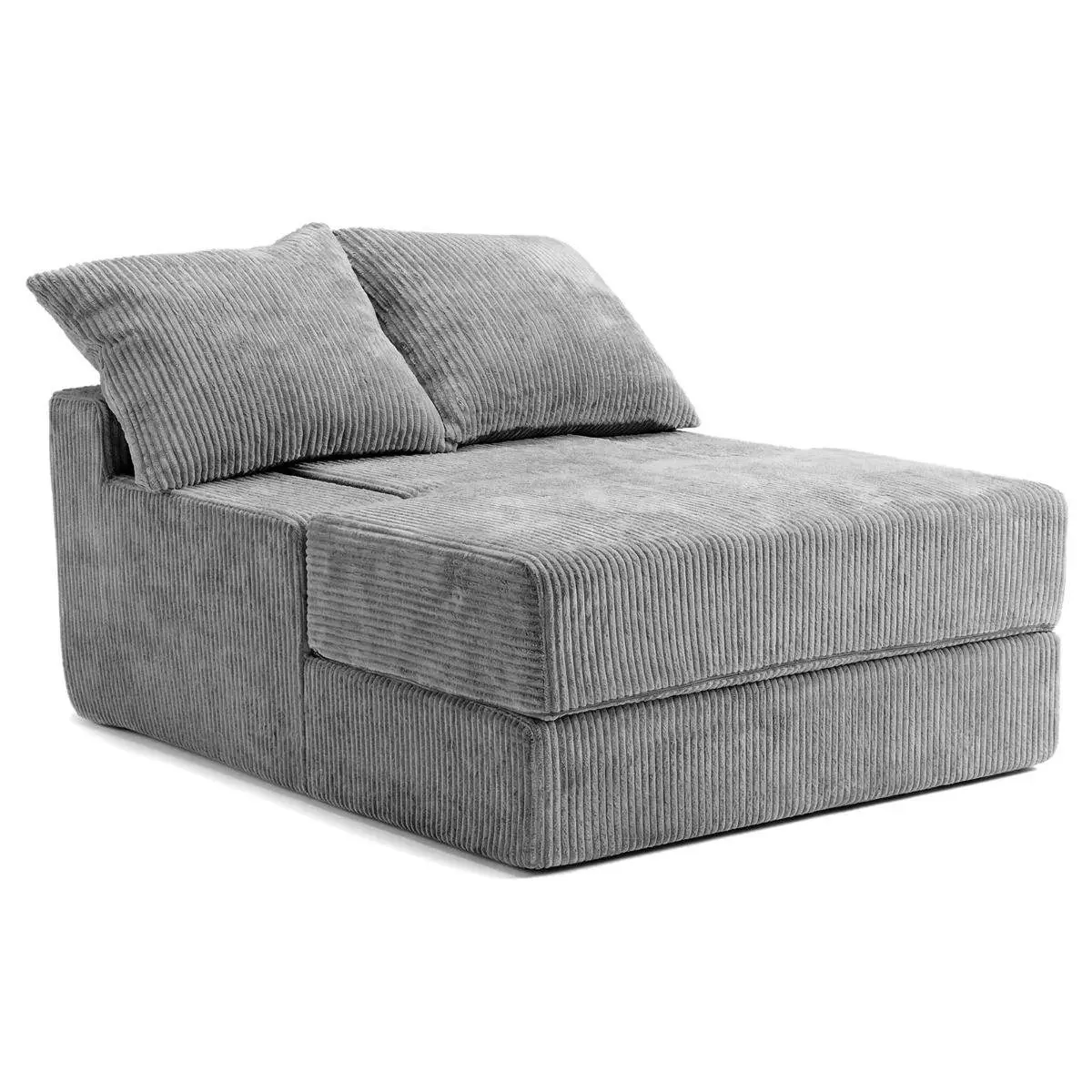 Sovesofa, grå, 2 puter