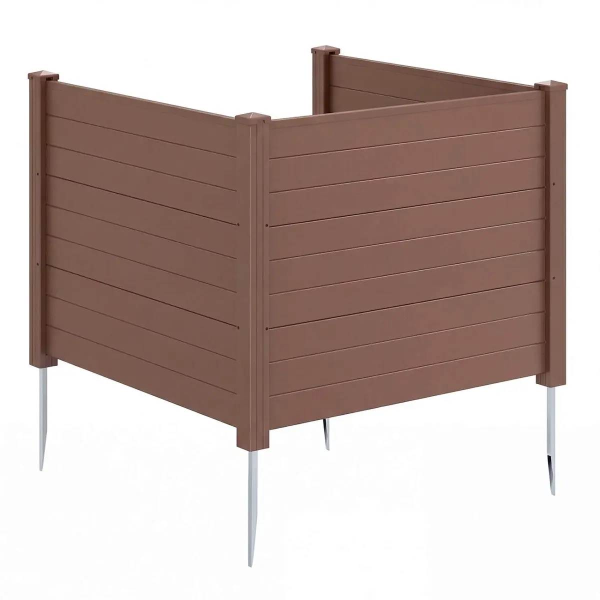 Gjerde for klimaanlegg, 3 paneler 48 x 38 tommer, jordspytter