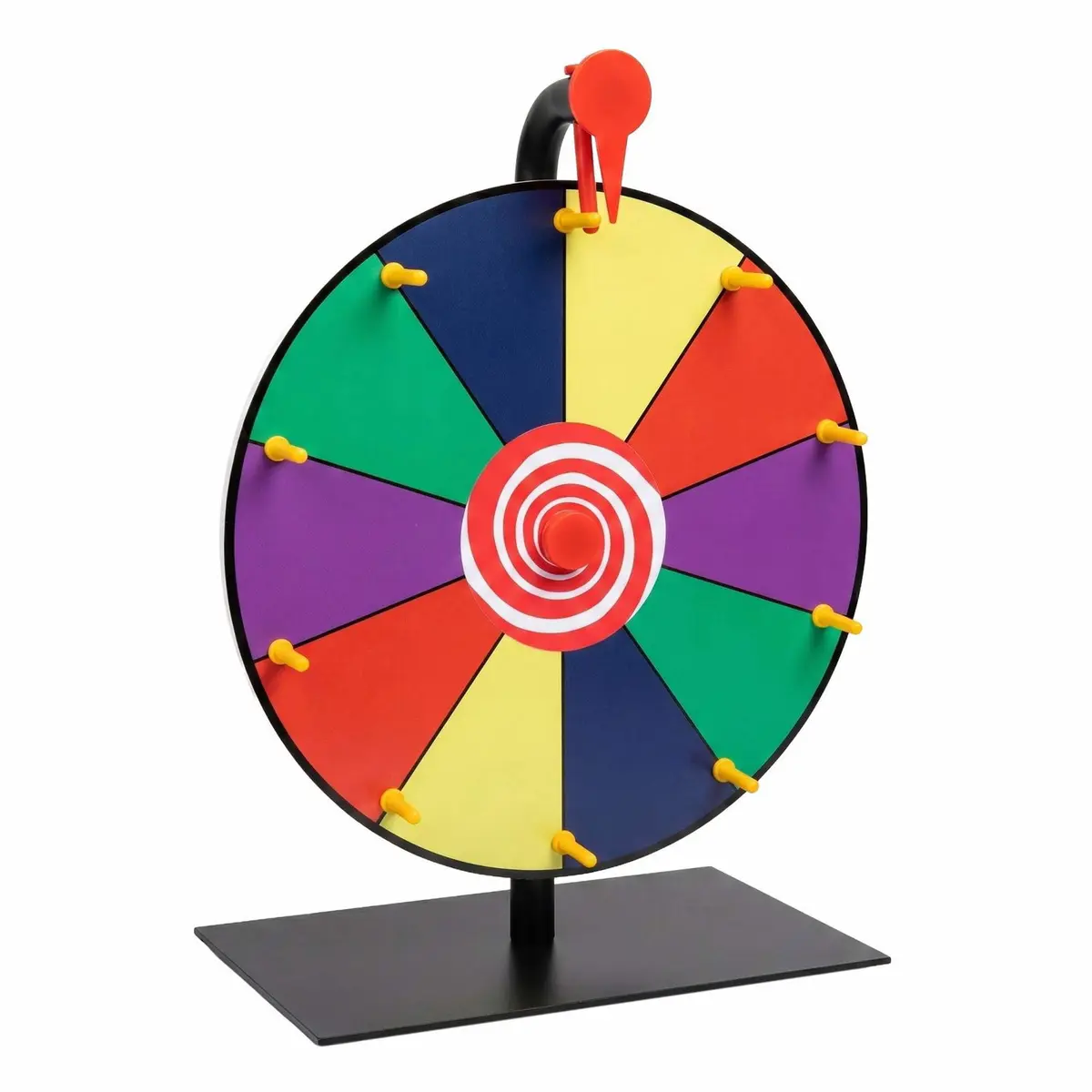 Flerfarget premiehjul med stativ – 30 cm diameter