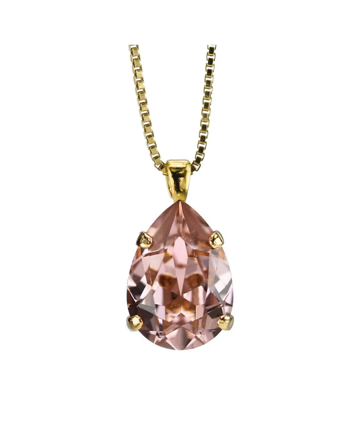 Mini Drop halskjede vintage rose