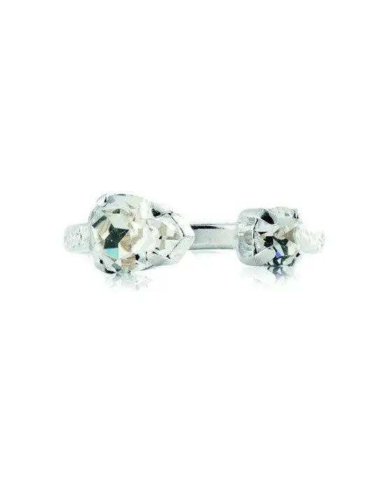Amelia ring rhodium crystal
