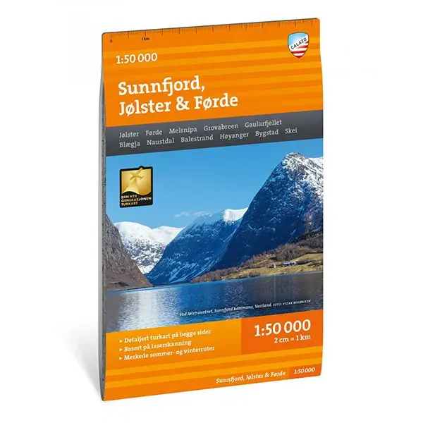 Turkart Sunnfjord, Jølster & Førde 1:50 000