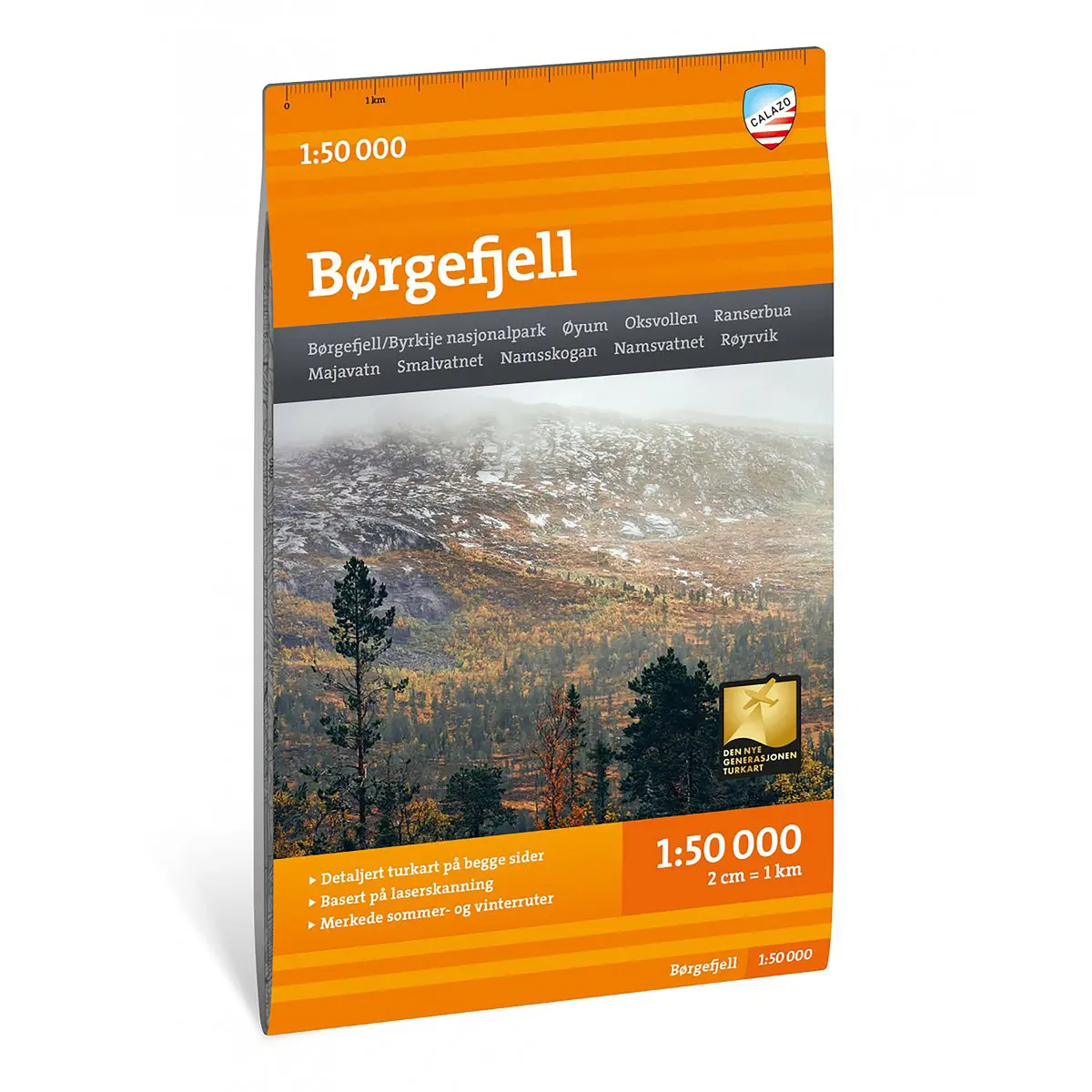 Turkart Børgefjell 1:50 000