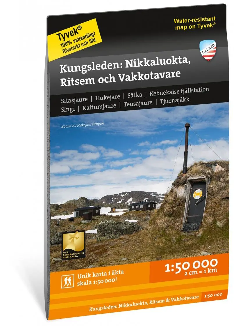 Kungsleden: Nikkaluokta, Ritsem & Vakkotavare 1:50.000