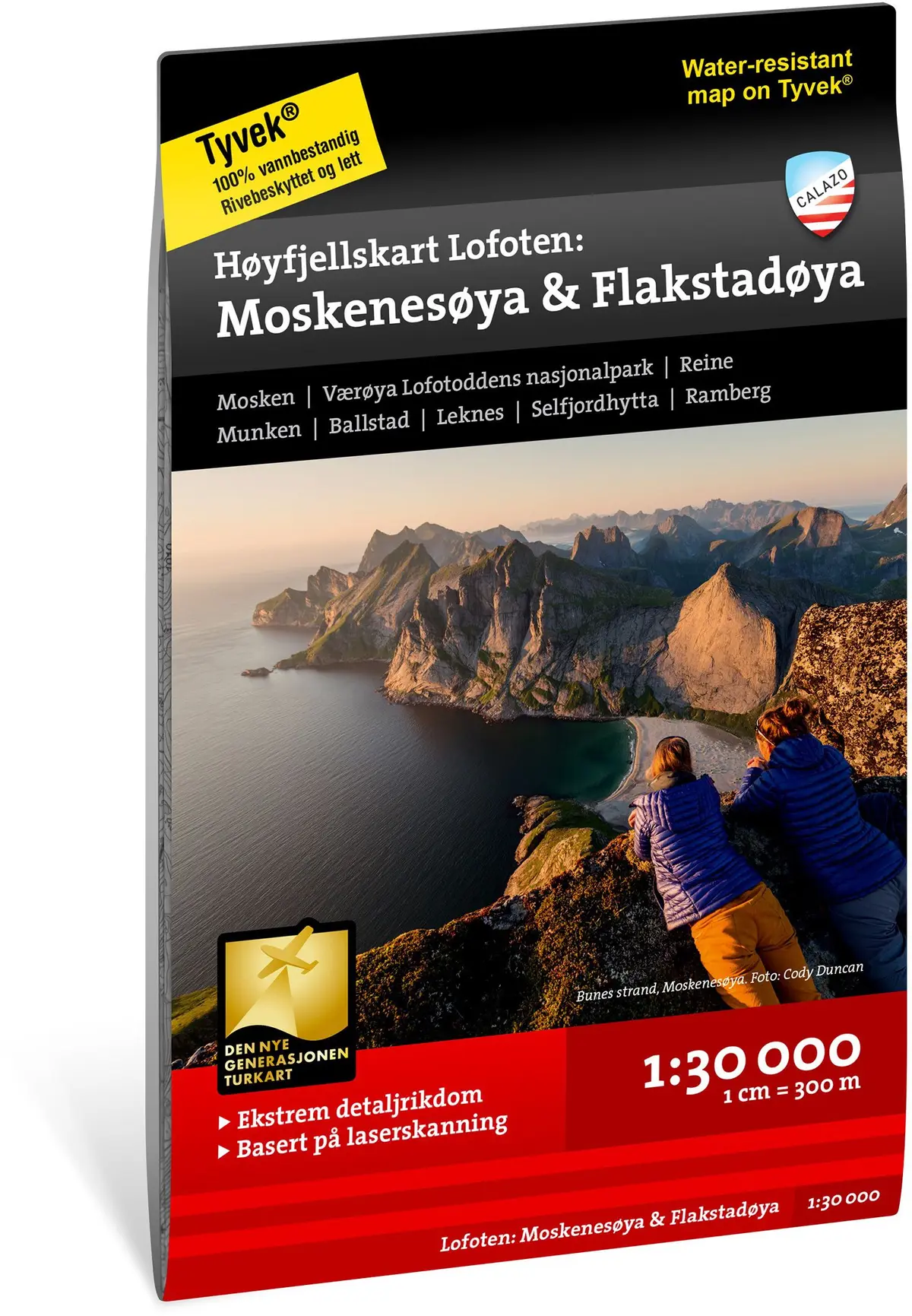 Høyfjellskart Lofoten: Moskenesøya & Flakstadøya 1:30 000