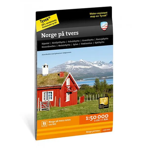 Turkart Norge På Tvers (stjørdal-sylan) 1:50 000