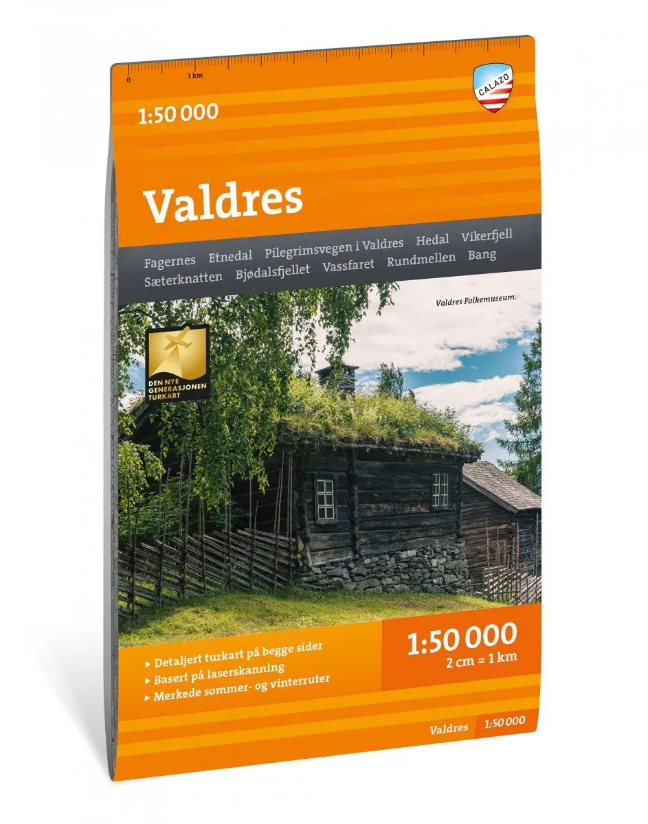 Turkart Valdres 1:50 000