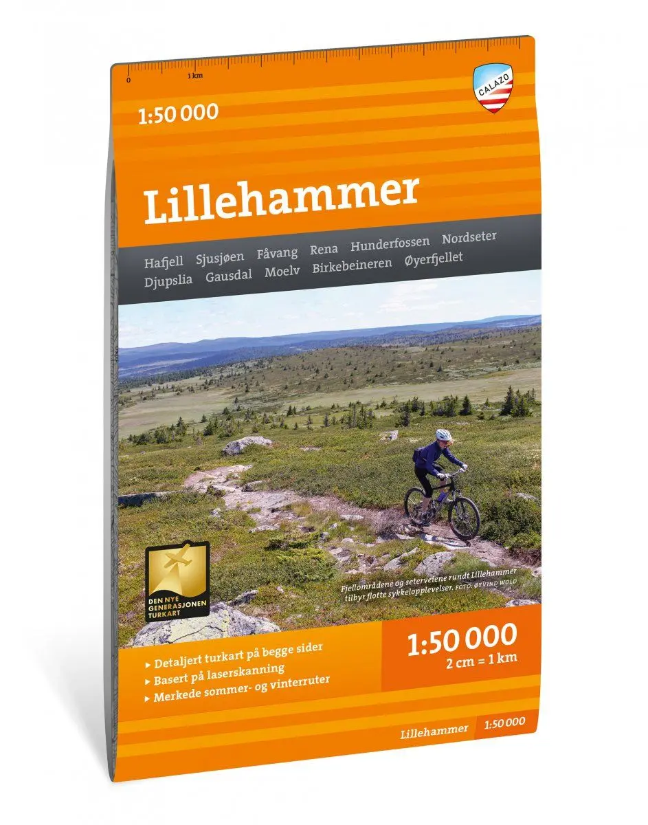 Turkart Lillehammer 1:50 000