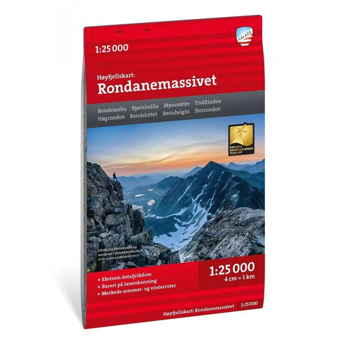 Høyfjellskart: Rondanemassivet 1:25 000