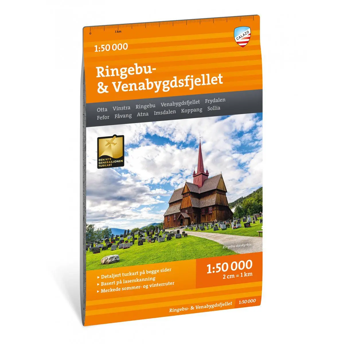 Turkart Ringebu & Venabygdsfjellet 1:50 000