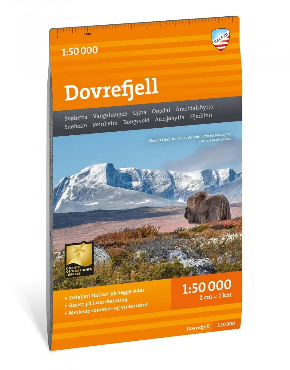 Turkart Dovrefjell 1:50 000