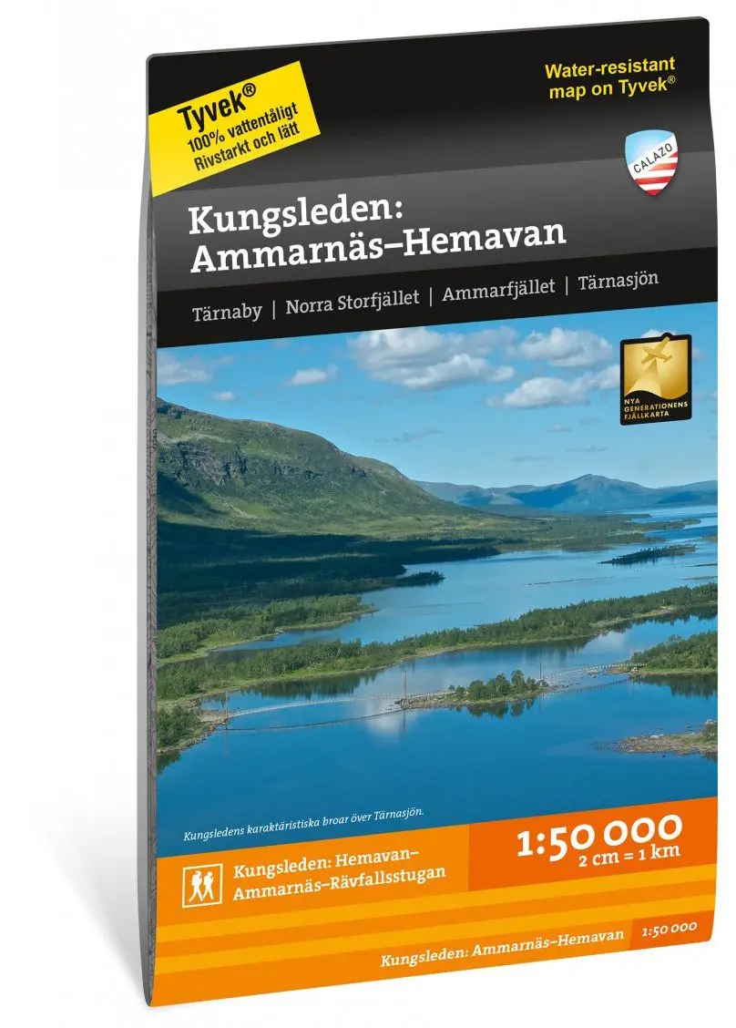 Kungsleden: Ammarnäs - Hemavan 1:50.000