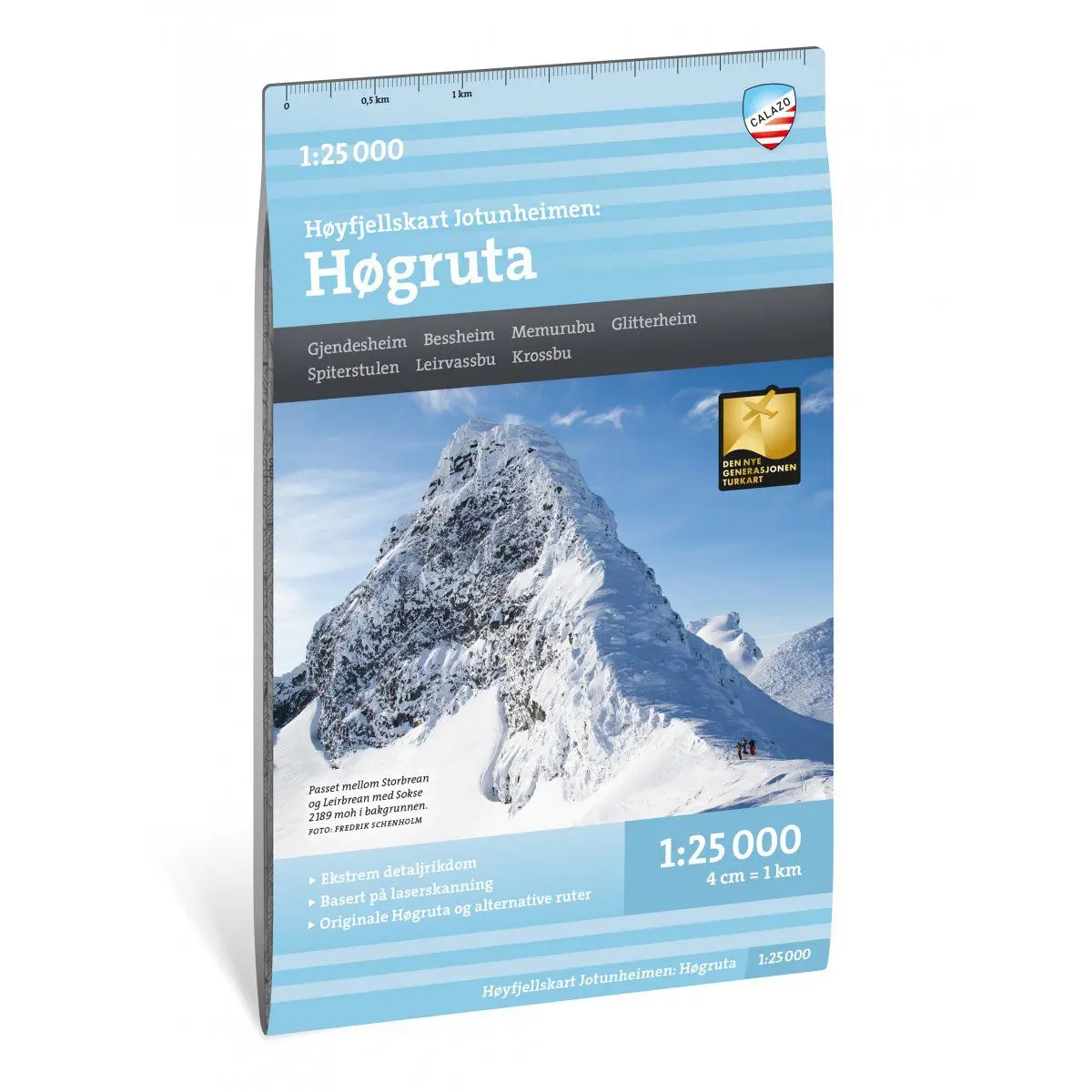 Høyfjellskart Høgruta 1:25 000