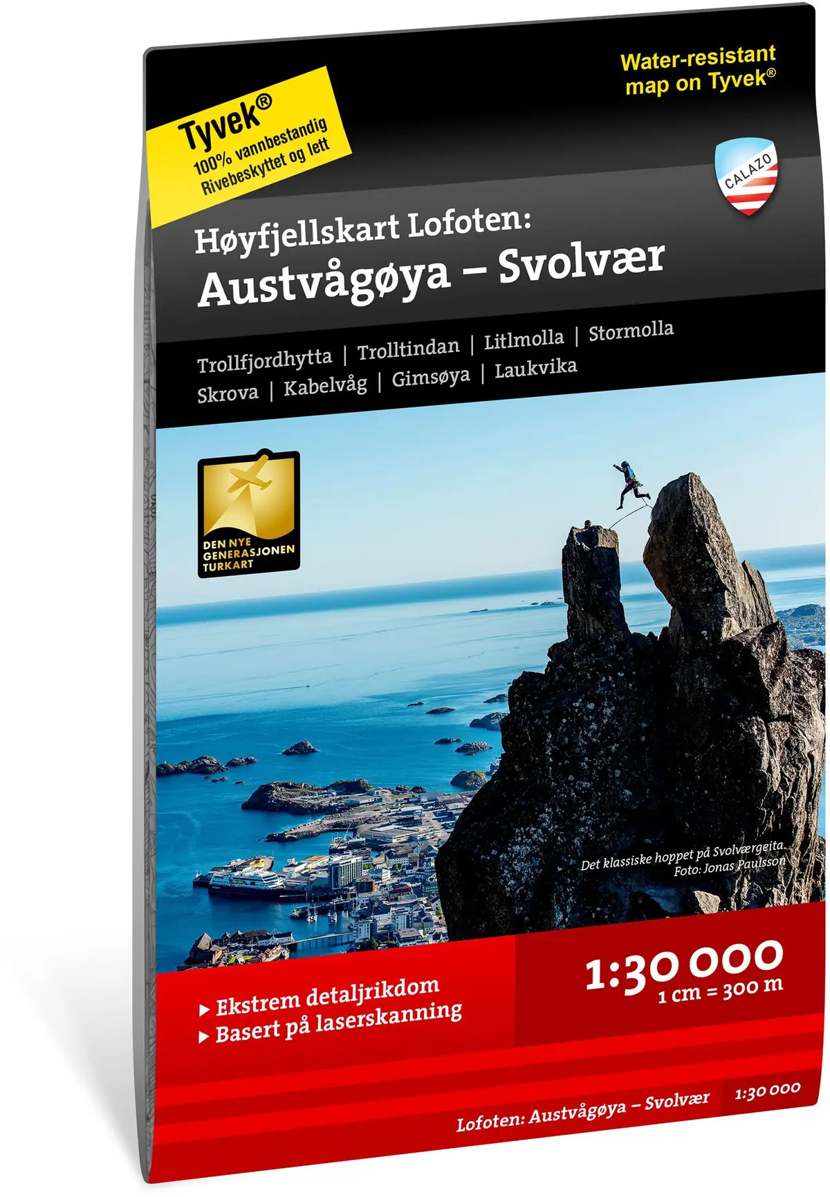 Høyfjellskart Lofoten: Austvågøya – Svolvær 1:30 000