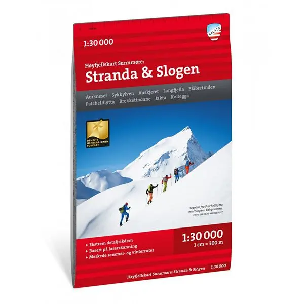 Høyfjellskart Sunnmøre: Stranda & Slogen 1:30 000