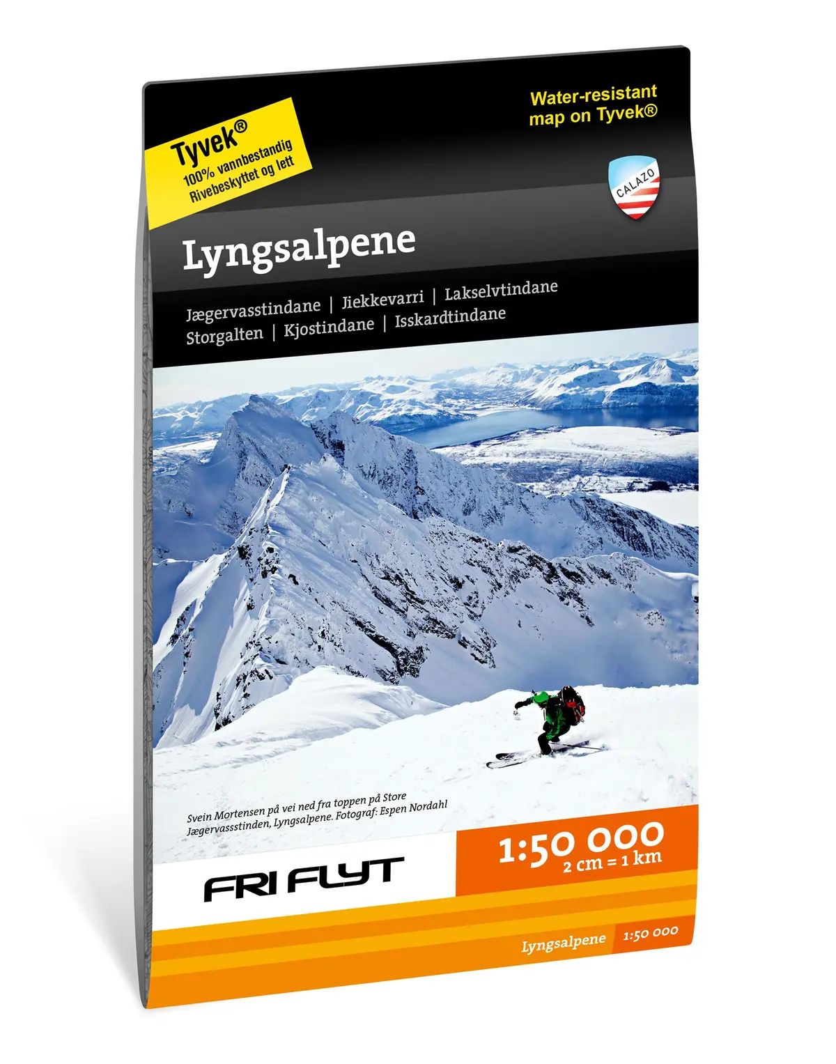 Tur- Og Toppturkart Lyngsalpene 1:50.000
