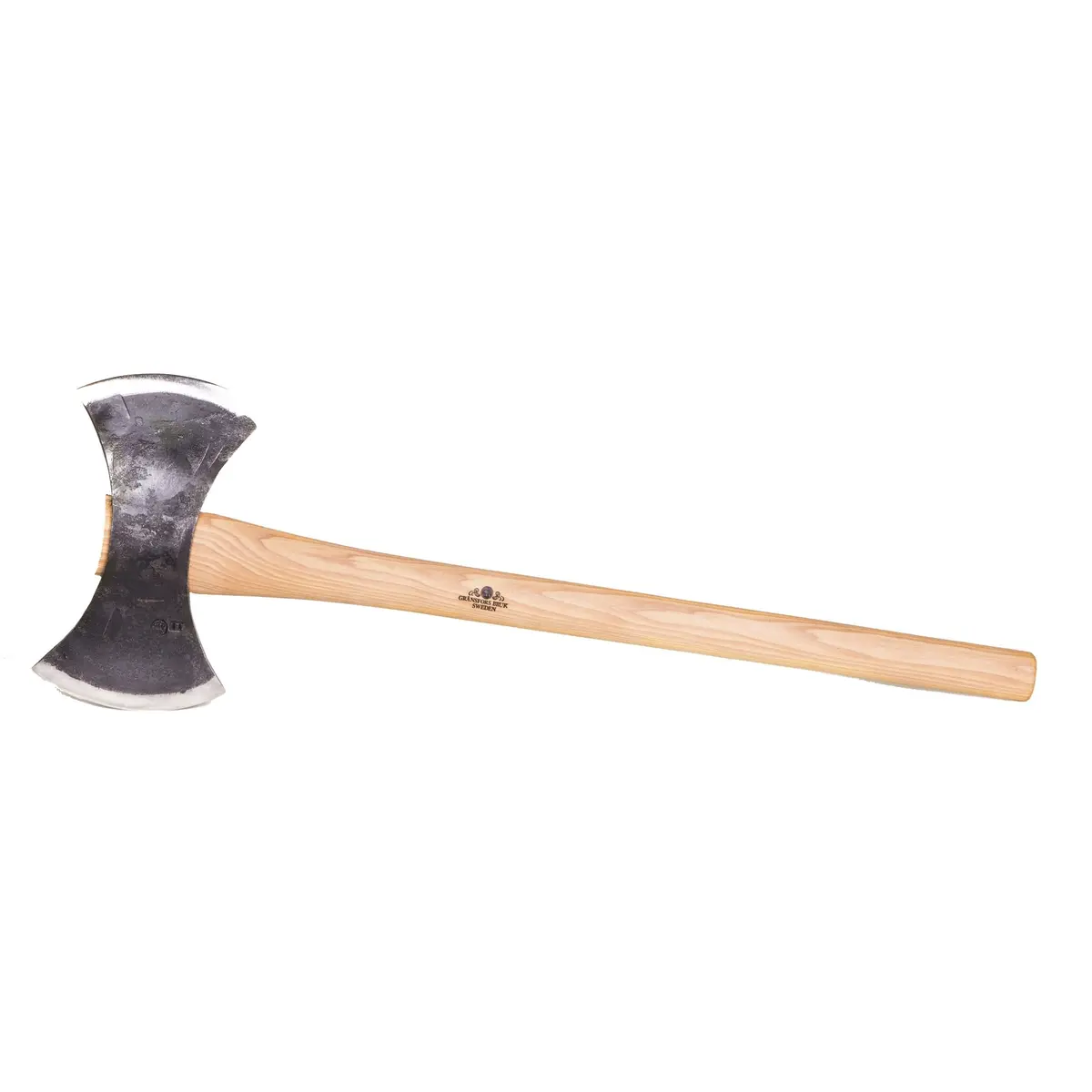 Dubbeleggad Yxa, Långt Skaft, 89 Cm