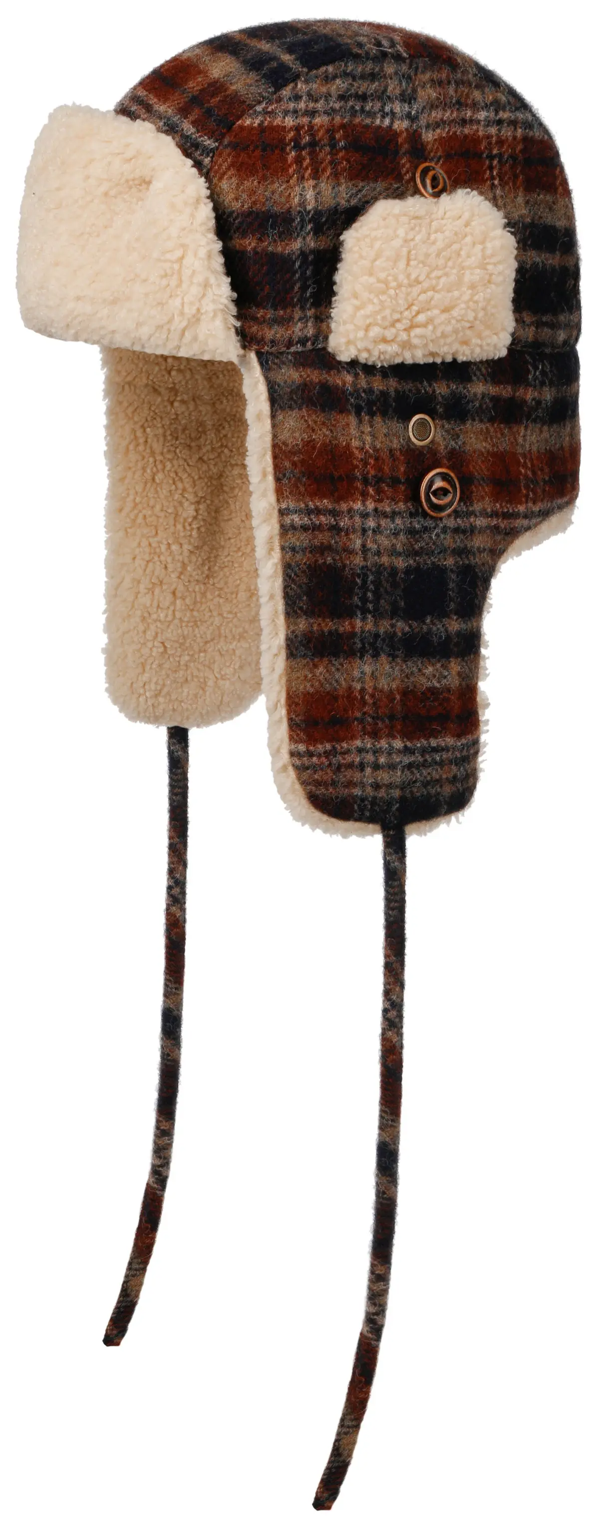 Bomber Cap Wool Check