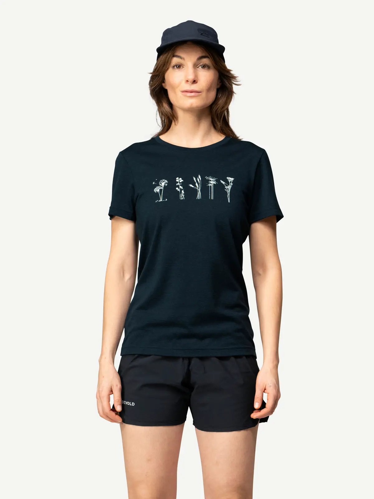 Devold Classic Flowers Tee Woman