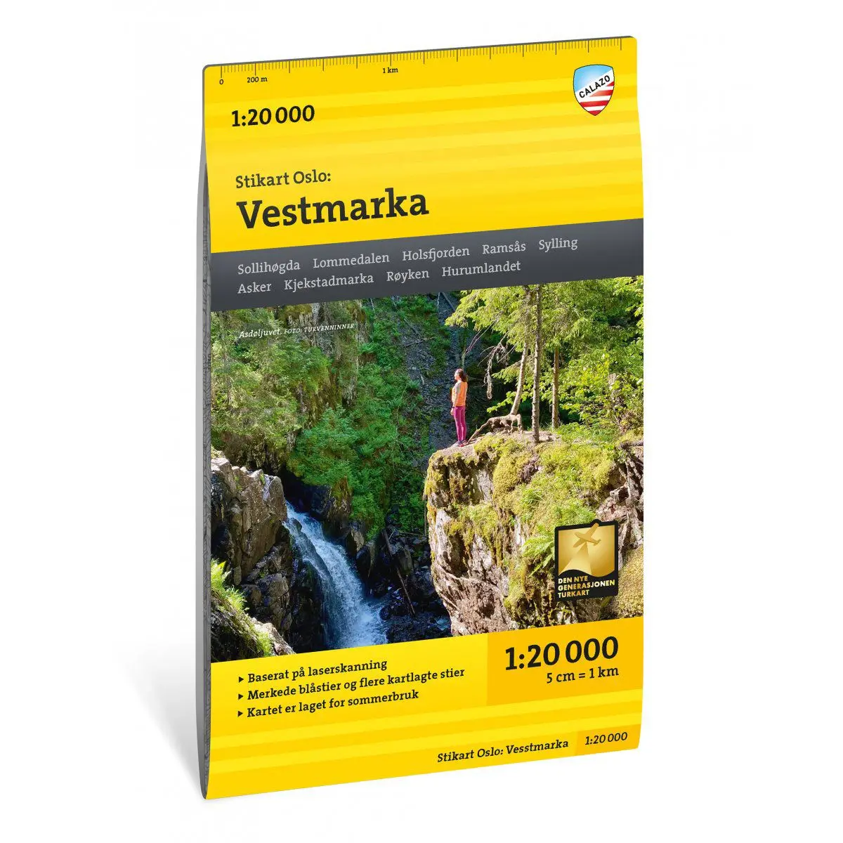 Stikart Oslo Vestmarka 1:20 000