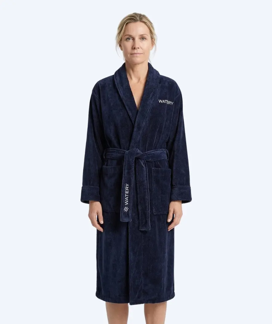 Watery badekåbe til kvinder - Mariana - Mørkeblå