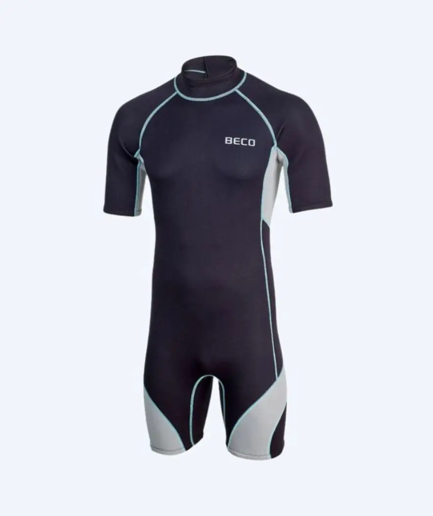 Beco neopren våtdrakt til menn - Neoprene Shorty - Svart/grå