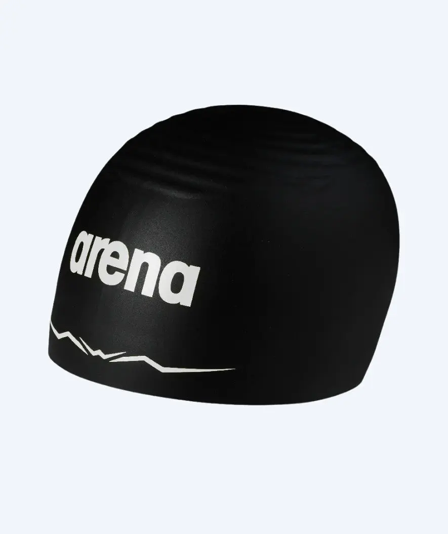 Arena konkurranse badehette - Aquaforce Wave Cap - Svart/Hvit