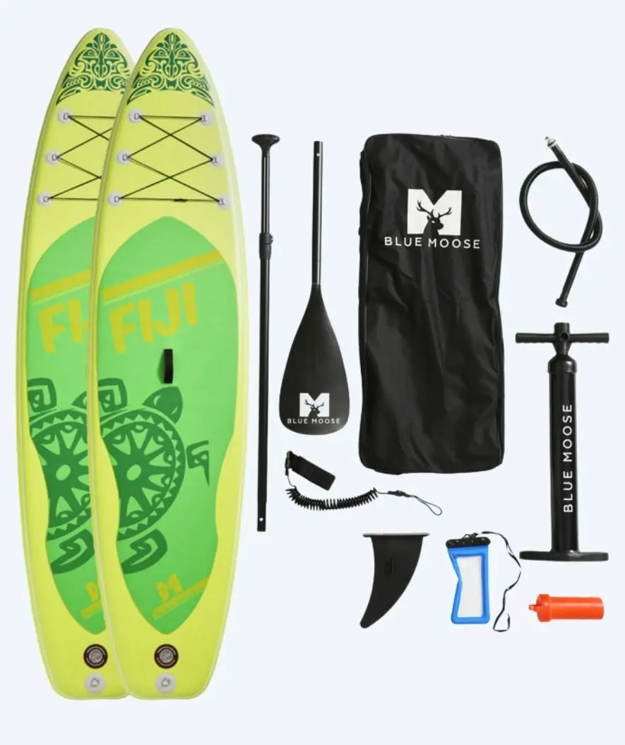 Pakketilbud: 2x Blue Moose Fiji paddleboard 11'0 - Lysegrønn