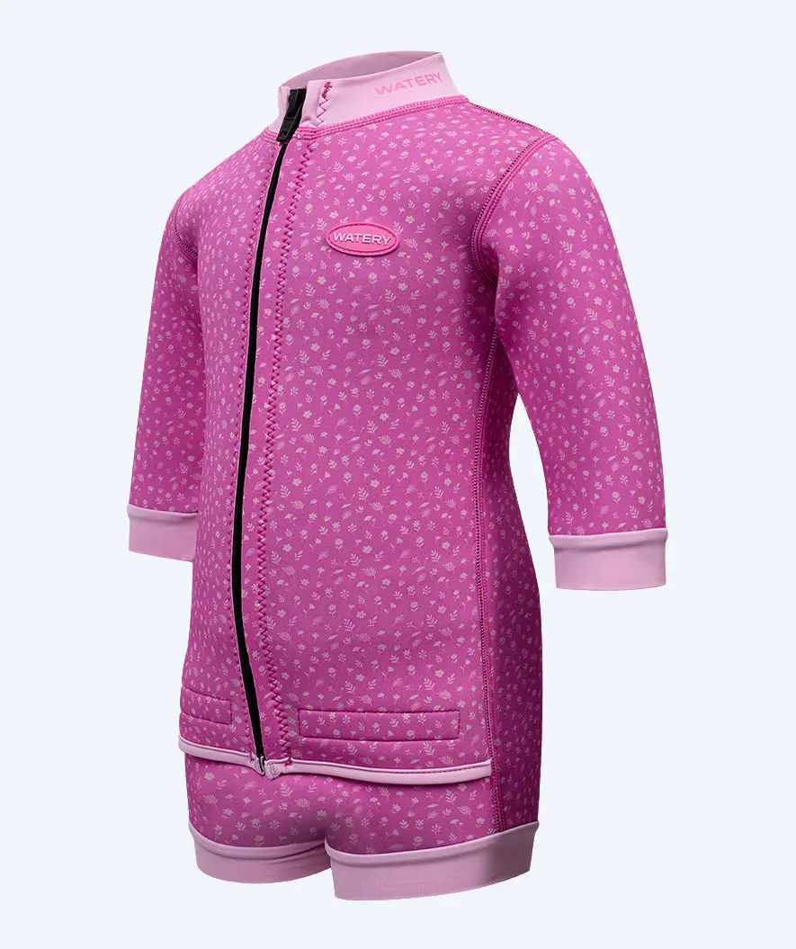 Watery våtdrakt til baby - Tropical Wrap'n Nappy - Rosa