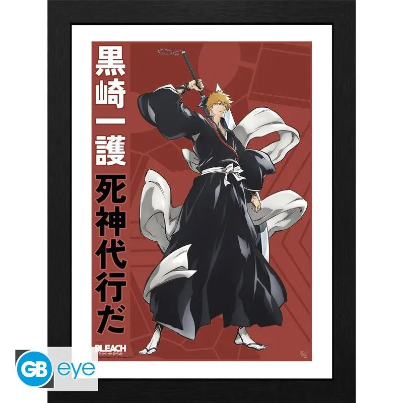 Bleach Innrammet Bilde 30 x 40 cm Ichigo