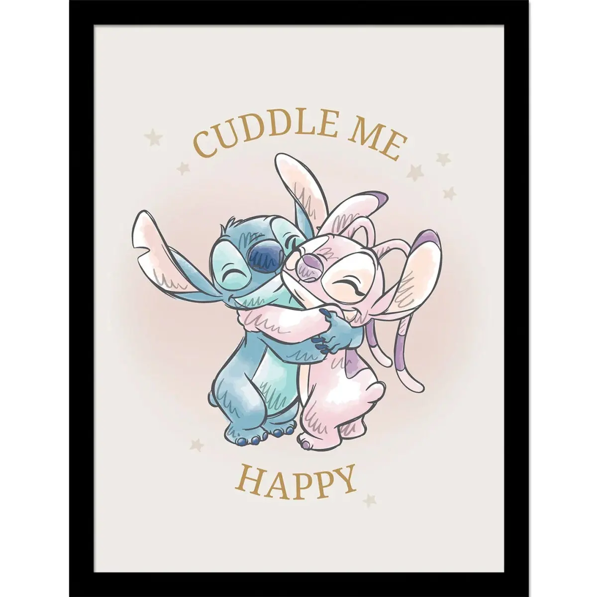 Disney's Lilo and Stitch Innrammet Bilde 30 x 40 cm Happy