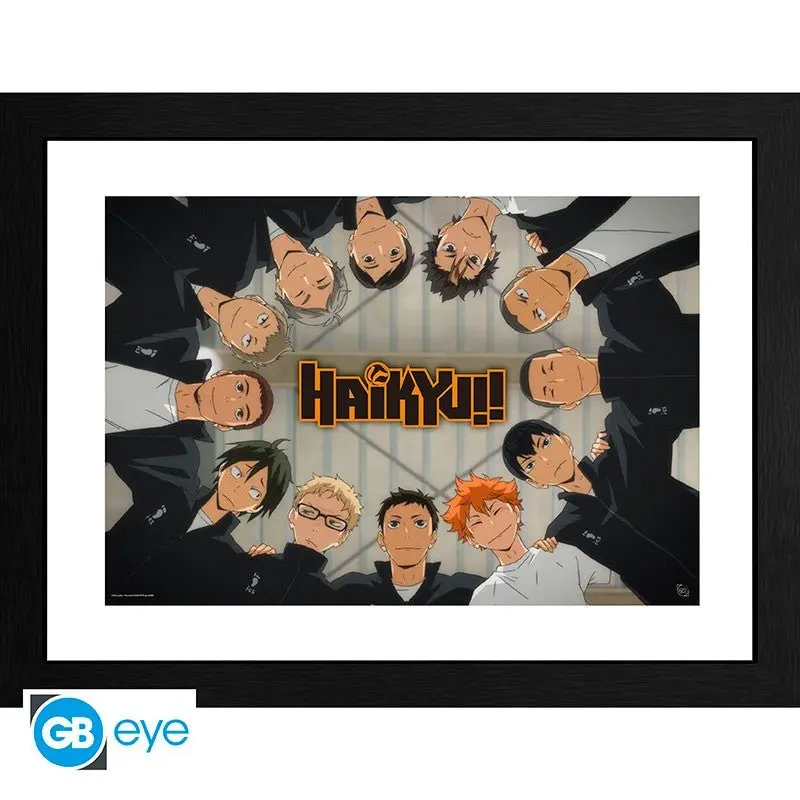HAIKYU!! Innrammet Bilde 30 x 40 cm Fight