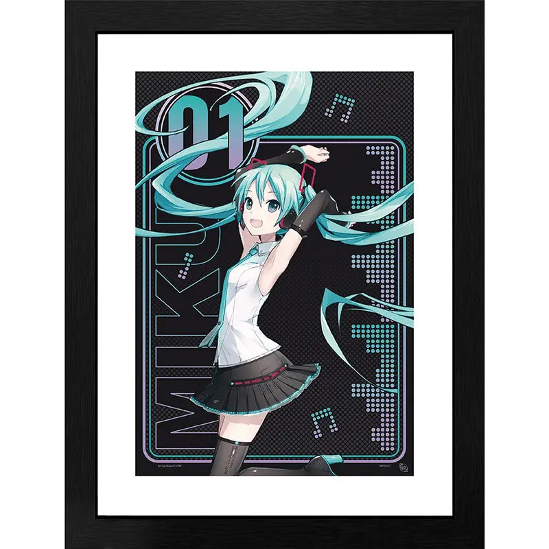 Hatsune Miku Innrammet Bilde 30 x 40 cm 01