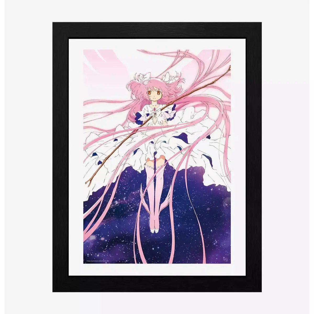 Puella Magi Madoka Magica Innrammet Bilde 30 x 40 cm
