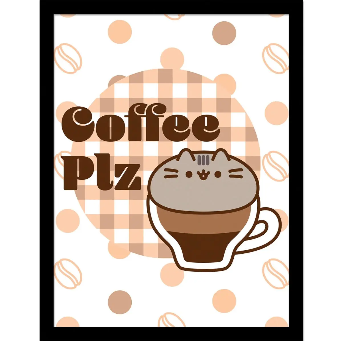 Pusheen Innrammet Bilde 30 x 40 cm Coffee Plz
