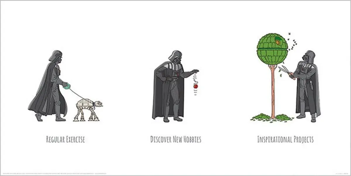 Star Wars Plakat Vader's Boredom 30 x 60 cm