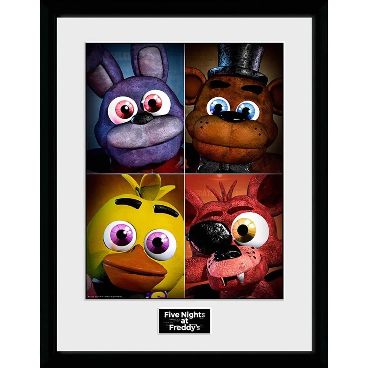 Five Nights at Freddys Innrammet 30 x 40 cm Bilde Quad