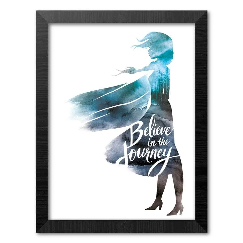 Disney's Frost 2 Innrammet Bilde 30 x 40 cm Believe In The Journey