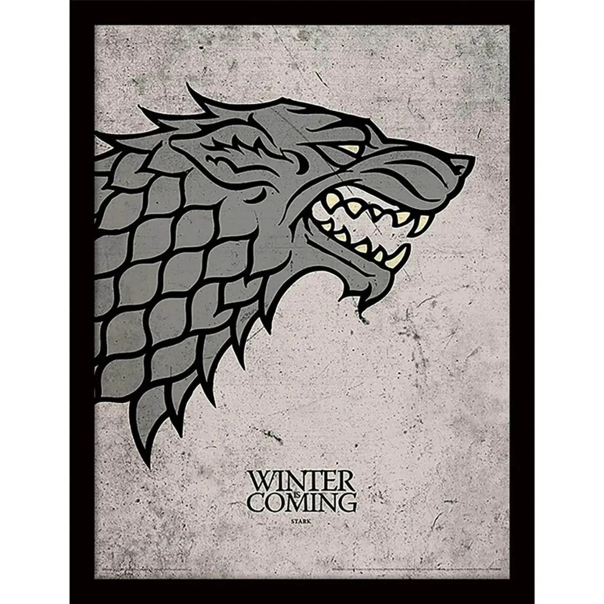 Game of Thrones Innrammet Bilde 30 x 40 cm Stark