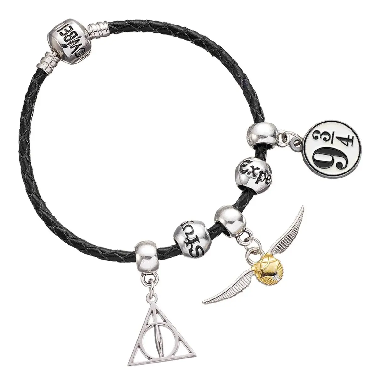 Harry Potter Armbånd Sort Triple Charm