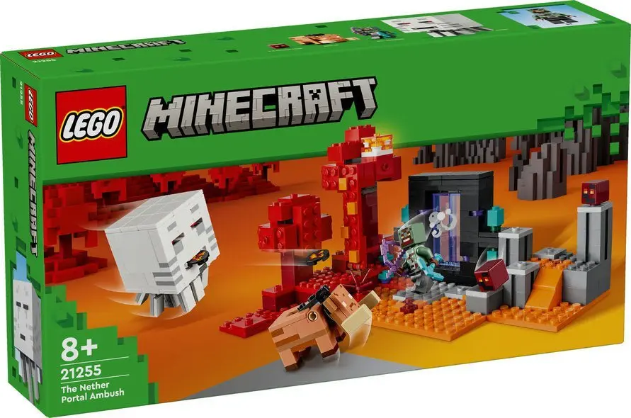 LEGO Minecraft Bakholdsangrep ved underverden 21255 byggelekesett (352 deler)