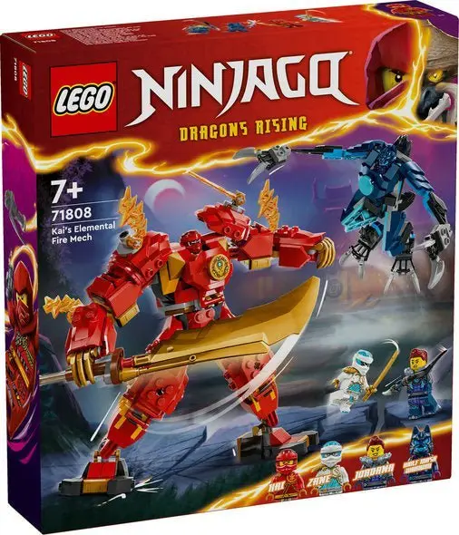 LEGO NINJAGO Kais Ildelement-Robot 71808 byggesett (322 deler)