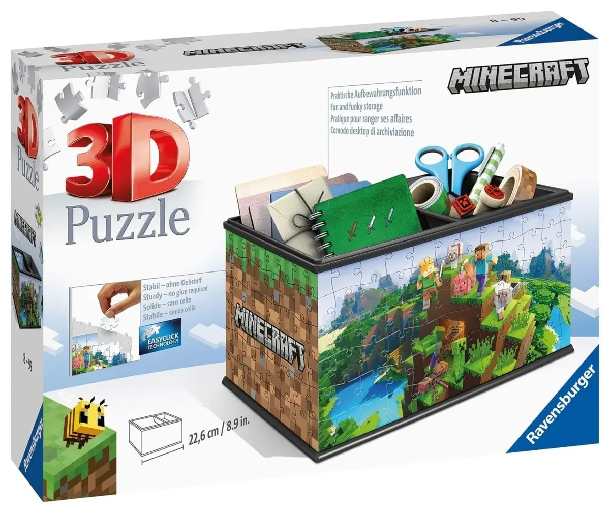 Minecraft Puslespill 3D Skattekiste 216 brikker