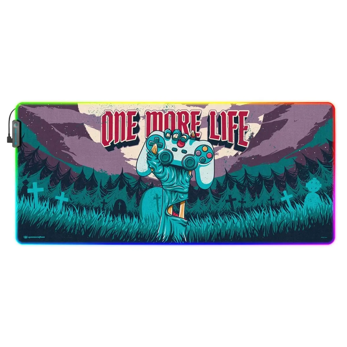One More Life Gaming LED Musematte XL