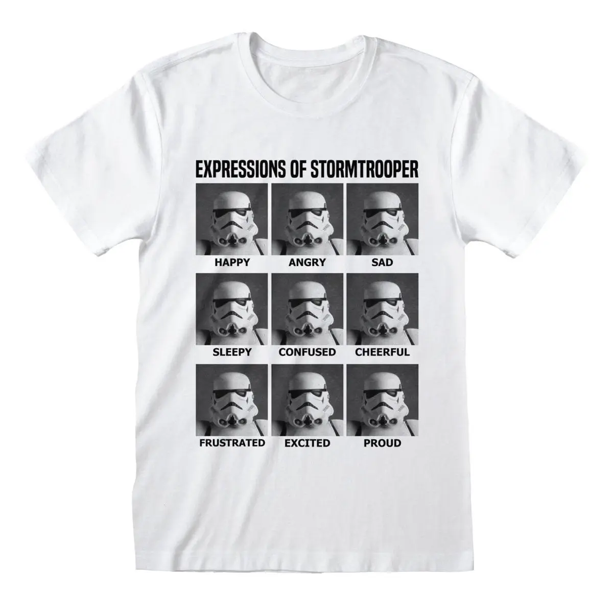 Star Wars T-skjorte Expressions of a Stormtrooper