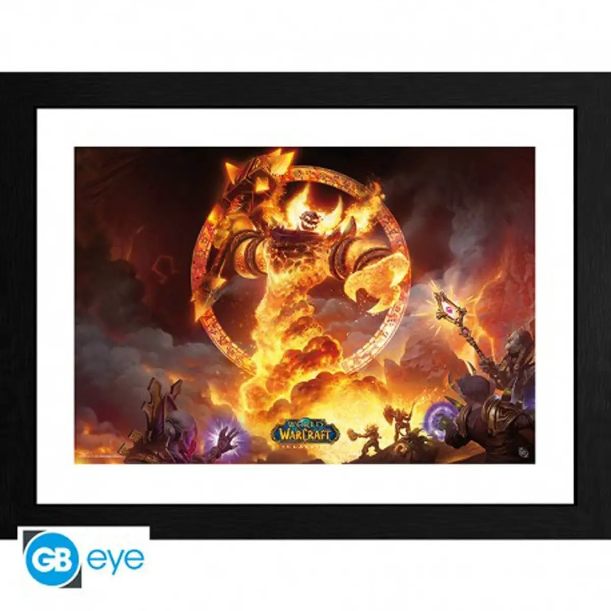 World of Warcraft Innrammet Bilde 30 x 40 cm Ragnaros