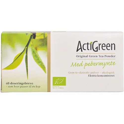 ActiGreen Grønn Te M. Peppermynte Økologisk | 40 Breve